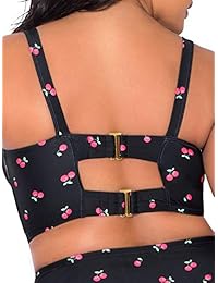 Top de bikini de traje de baño con aros de apoyo completo y sexy para dama