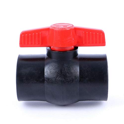 Ball Valve SENRISE 1"(32mm) Water Supply Valve PE Solvent Weld Slip Ends Two Way Valve for Water Control & Shut Off (2PCS)