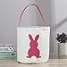 Easter Egg Hunt Basket for Kids,Easter Bunny Basket,Easter Bunny Bags Canvas Tote for Party's Celebrate Decoration Eggs Candy and Gifts Carry Bucket,New Design 2019 (2523cm, 4colors)
