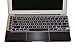 Black Carbon Fiber Vinyl Skin Cover for 11 Macbook Air, Come with Keyboard Cover