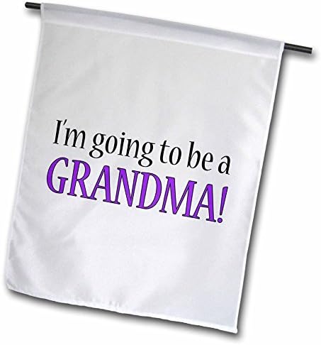 Beautiful I'm Going to Be A Grandma Garden Flag Double Sides Polyester Decorative Flag for Home Yard Decorations 12 x 18