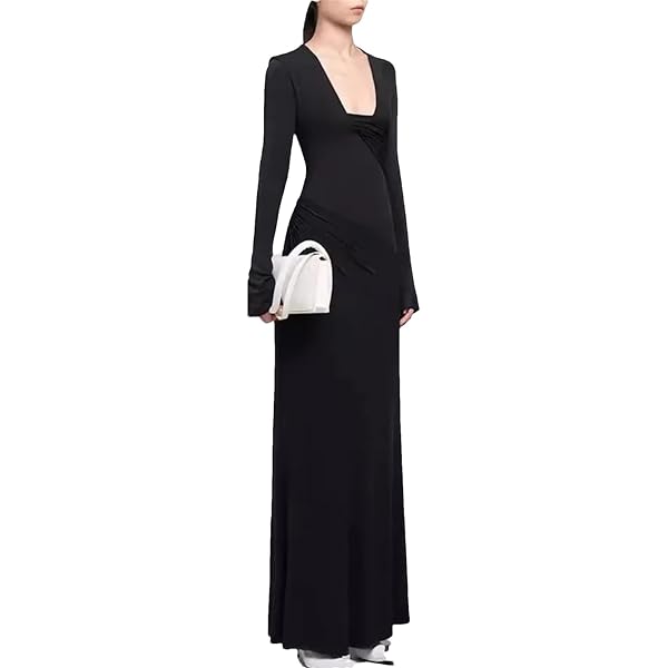 Robe Longue BCBG Max Azria - Dos Nu, Sans Manches, Taille XS, Noir, Neuf Avec étiquettes