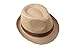 Dantiya Little Boys'/ Kids Linen Straw Band Fedoras Hat Caps Camel, One Size