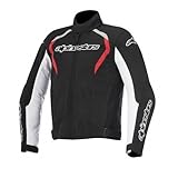 Alpinestars Fastback Waterproof Jacket (LARGE) (BLACK/WHITE/RED)
