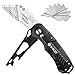 Utility Knife, BIBURY Multipurpose Carpet Knife, Double Cutter Head,Box Cutter with 10 Replaceable SK5 Stainless Steel Blades, Belt Clip,Quick Change and Safely Lock-Back Design (Black)