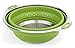 Best Large Collapsible Silicone Colander/Strainer with Stainless Steel Base by Chef Frog