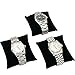 FindingKing 3 Black Velvet Watch & Bracelet Pillow Jewelry Displays