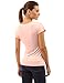 PattyBoutik Women Cowl Neck Short Sleeve Top (Peach Large)