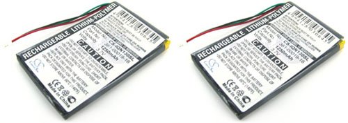 Replacement Battery for Garmin 361-00019-16 for Nuvi 1300 Series (2-Pack)