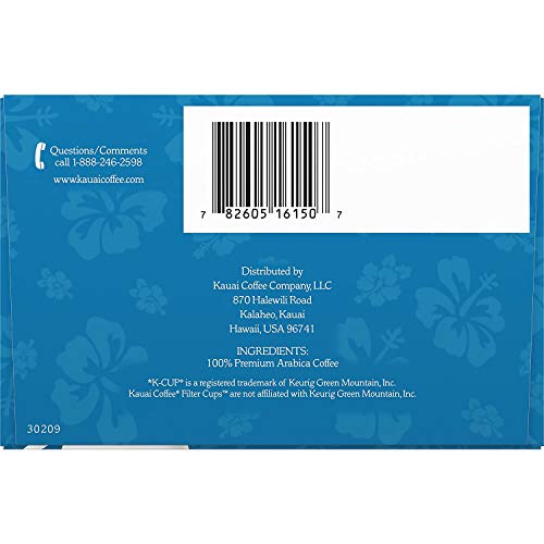 Kauai Coffee SingleServe Pods, Garden Isle Medium Roast Arabica