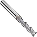Niagara Cutter N61442 Carbide Square Nose End Mill, Inch, TiCN Finish, Finishing Cut, 45 Degree Helix, 2 Flutes, 1.5