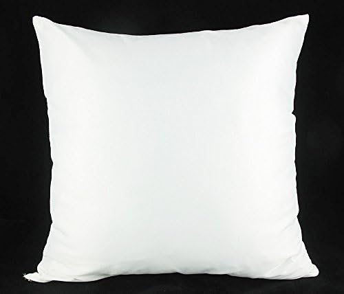 18"x18" Off White Silk Satin Decorative Throw Pillow Case Cushion Cover w Zipper