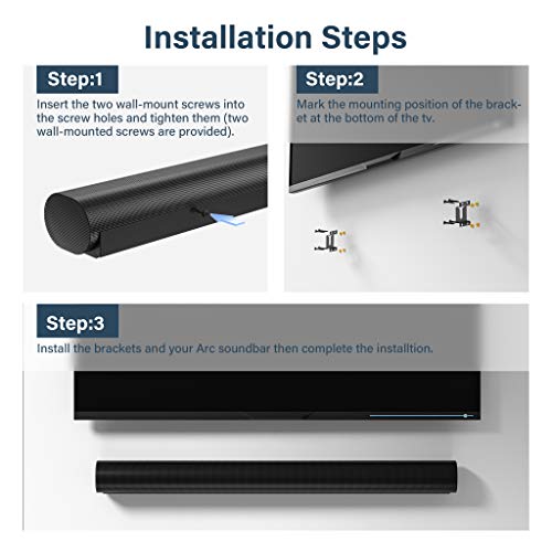 Wall Mount for Sonos Arc Soundbar Mounting Bracket for Sonos Arc Sound