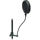 OnStage On-Stage ASFSS6-GB Dual Screen Microphone Pop Filter
