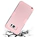 Galaxy Note 5 Case, BENTOBEN Samsung Galaxy Note 5 Case 3-in-1 Hybrid Shockproof Anti Scratch Polycarbonate Hard Covers for Upper and Bottom Soft Silicone for Interior Cover, Rose Gold/Rose Gold