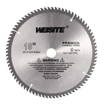 Generic 10 Inch 80T Circular Saw Blade 250mm Carbide Alloy Accurate Wood Cutting Disc