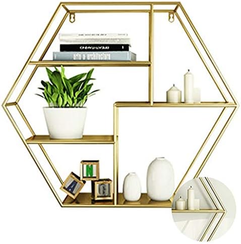 壁本棚寝室リビングルーム棚テレビ壁の装飾棚壁掛け式鉄ルーターラック収納ラック Color Gold 60cm 70 即納最大半額 16 5 Size