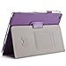 i-BLASON Apple iPad Air/iPad 5 Auto Wake/Sleep Smart Cover Leather Case (Elastic Hand Strap, Multi-Angle, Card Holder) with Bonus Stylus (Multi-Color to Choose from) 3 Year Warranty (Purple)