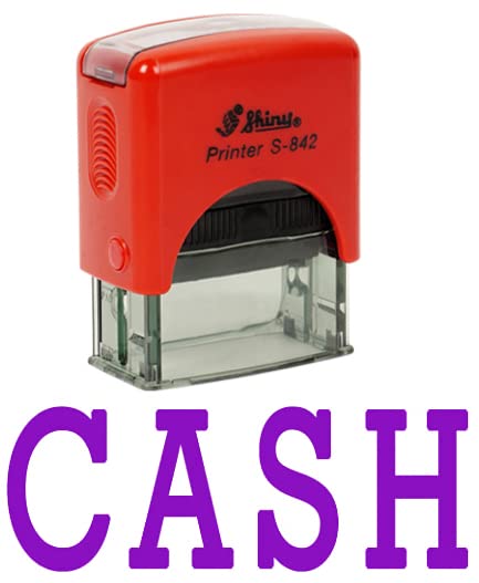 Printtoo Cash Self Inking Rubber Stamp Office Stationery Custom Shiny Stamp