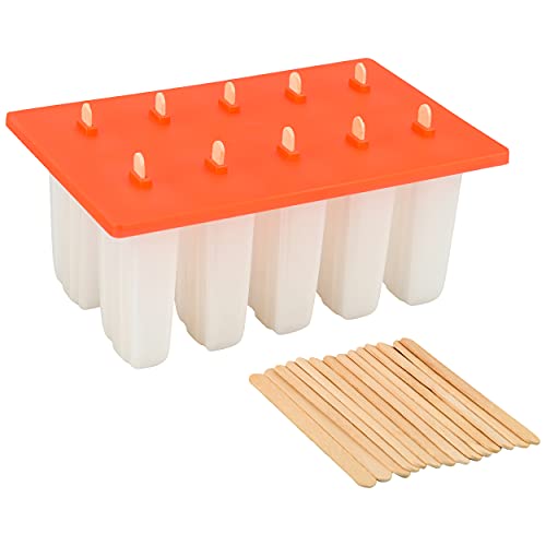 Norpro Frozen Ice Pop Maker with 24 Wooden Sticks, Red Pricepulse