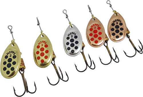 Angel-Spinner-Set, 5 Stück, beste Auswahl von Mepps, Savage Gear, Blue Fox – beste Köder für Barsch, Forelle, Lachs… – Bild 5
