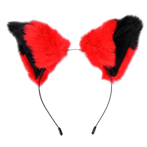 E-TING Cat Fox Ears Hair Headband Halloween Cosplay Neko Gift