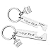 Our First Home Keychains New Home Keychain Housewarming Gift for New Homeowner House Keyring Moving in Key Chain New Home Owners Jewelry Realtor Closing Gifts (2 Pack)