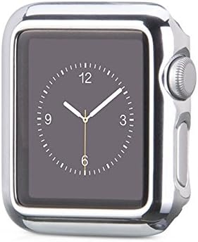 Apple Watch Series 2 42 mm Full Cover Snap-on Case &amp; Glass Screen Protector/Silver