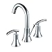 Enzo Rodi Two-handle High-arc Lead-free Brass Widespread Bathroom Faucet with Ceramic Valve and Full-copper Lift Pop Up Drain Assembly, Chrome, ERF2313346CP-10