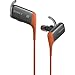 Sony Premium Lightweight Wireless Bluetooth Noise-Isolating Stereo Sport Headphones (Orange)