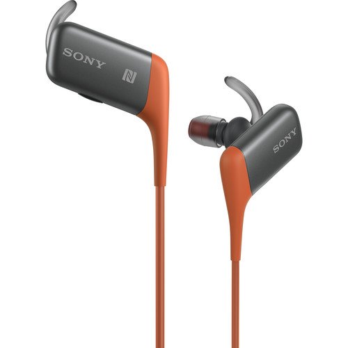 Sony Premium Lightweight Wireless Bluetooth Noise-Isolating Stereo Sport Headphones (Orange)