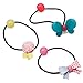 Bundle Monster 8pc Baby Girls Hard Ribbon Elastic Band Hair Tie Accessory Set