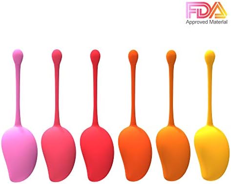 SenoFun Kegel Exercise Weight & Massage Ball, Doctor Recommended Kegel Balls for Beginners and Advanced, Women Bladder Control Pelvic Floor Exercises Tightening (6 Pieces Set)