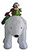 BZB Goods 8 Foot Tall Christmas Inflatable 3 Penguins on Polar Bear LED Lights Outdoor Indoor Holiday Decorations Blow up Lawn Inflatables Home Family Decor Yard Decoration