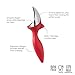 Tovolo Tilt Up Ice Cream Scoop, Ergonomically Balanced Handle, Chrome Plated, Dishwasher Safe, Candy Apple Red