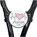 Stethoscope Name Tag - EKG Heart (10 Colors) Adjustable Yoke ID Personalized with Name, Monogram - Add Unique Style with Custom Settings