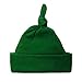Jacqui's Unisex Baby Cotton Knit Knotted Hats - Lots of Colors, 3-6 Months, Kelly Green