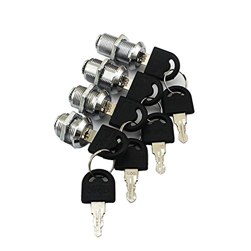 Comidox 5pcs 16/20/25/30mm Cam Lock Pinball Arcade Machine Door Cabinet Toolbox Drawer & 2Key 16mm