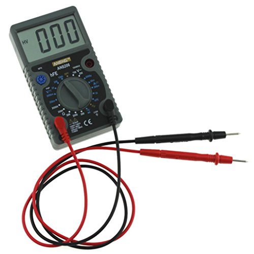 Dressffe AN8206 Digital Multimeter Large Displays Amps Output Voltage Ohm Probe Tester