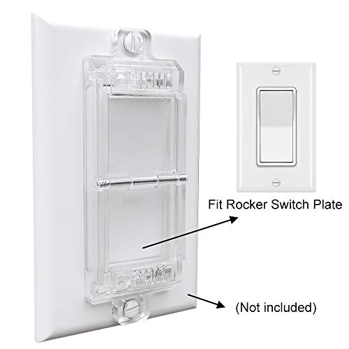 Rocker Light Switch Guard, ILIVABLE Child Proof Switch Plate Cover