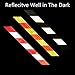 Reflective Hazard Warning Safety Stripe Tape 2'' × 20', High Intensity Reflector Conspicuity Waring Tape Ideal for Walls, Floors, Pipes and Equipment - Black/Yellow (2'' × 20', Yellow/Black)