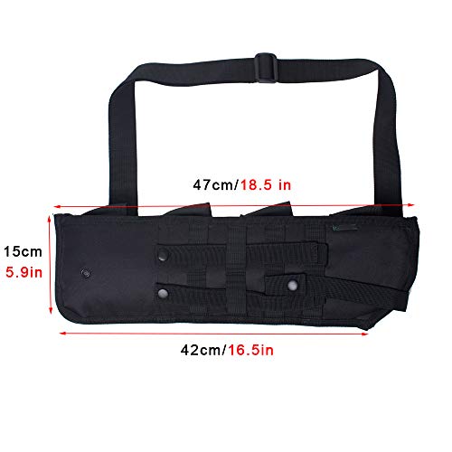 Waxaya Tactical Shotgun Scabbard Rifle Storage Bag Molle Holster (Black)