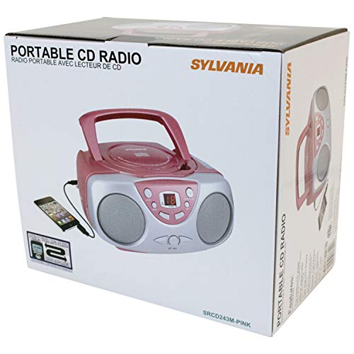 5 Sylvania+SRCD243+Portable+Player+Boombox