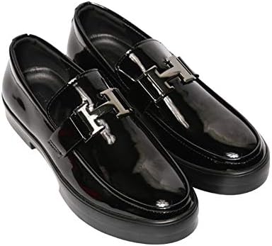 ビットローファー メンズ ドライビングシューズ ドレスシューズ スリッポン エナメル 撥水加工 最新アイテム ビット付き 履きやすい ウォーキング 紳士靴 オシャレ 光沢 外履き 厚底 滑り止め