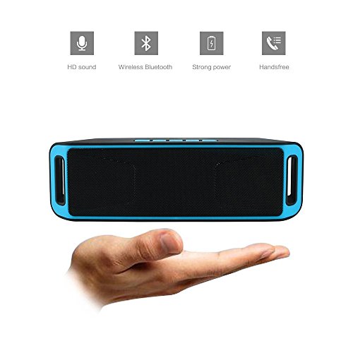 Ahutoru-Wireless-Bluetooth-40-Speaker-Portable-Stereo-Mini-Sound-Box-for-Mobile-and-Car-with-HD-Audio-and-Enhanced-BassBuilt-In-Dual-Driver-SpeakerphoneHandfree-Calling-Blue
