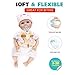 Zooawa Baby Pacifier, Dog Pacifier Holder with Detachable Plush Stuffed Animal Toy for Infant Boys Girls 3-18 Months