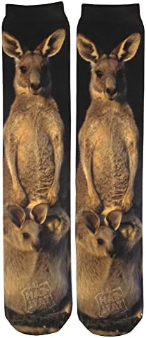 Wild Habitat Kangaroo N Joey Sublimation Tube Socks