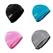 AqtivAqua Swim Cap Swimming Caps for Women Men Adult Kids Girls Boys Youth Hat (Black Color)