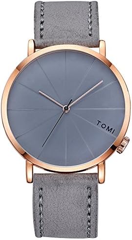 Watches for Men, VANSOON Luxury Fashion Casual Men 's Bussines Retro Design Leather Round Band Watch Stainless Steel Sport Pocket Watch Digital Bracelet Watch Clearance