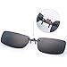 Besgoods Polarized Clip-on Sunglasses Lenses Glasses Unbreakable Driving Fishing Outdoor Sport Travelling New (Black)